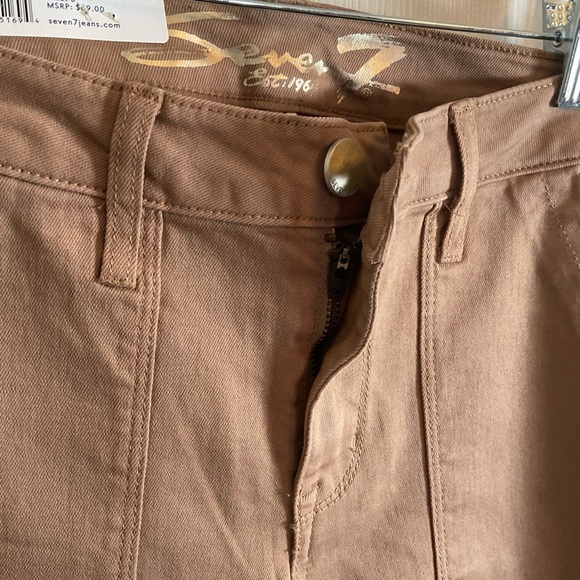 SEVEN 7 JEANS WOMEN'S UTILITY PANT ~ Women's Tan Jeans size 6 - Picture 4 of 8